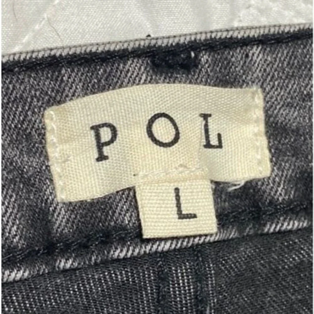 POL Jeans POL pants sexy edgy grey black jeans stretch denim NEW womens large